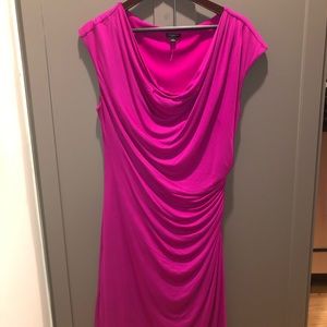 Pink Ruched Ann Taylor Dress